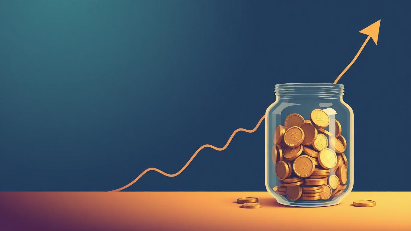Illustration of the Rule of 72 and investment doubling
